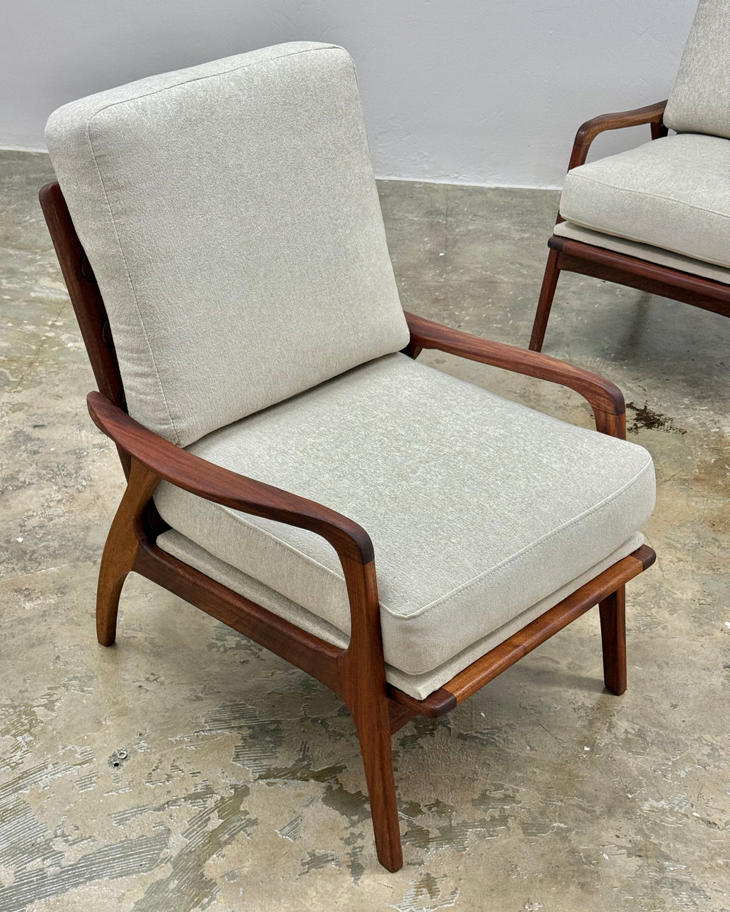 MID-CENTURY ARMCHAIR PAIR