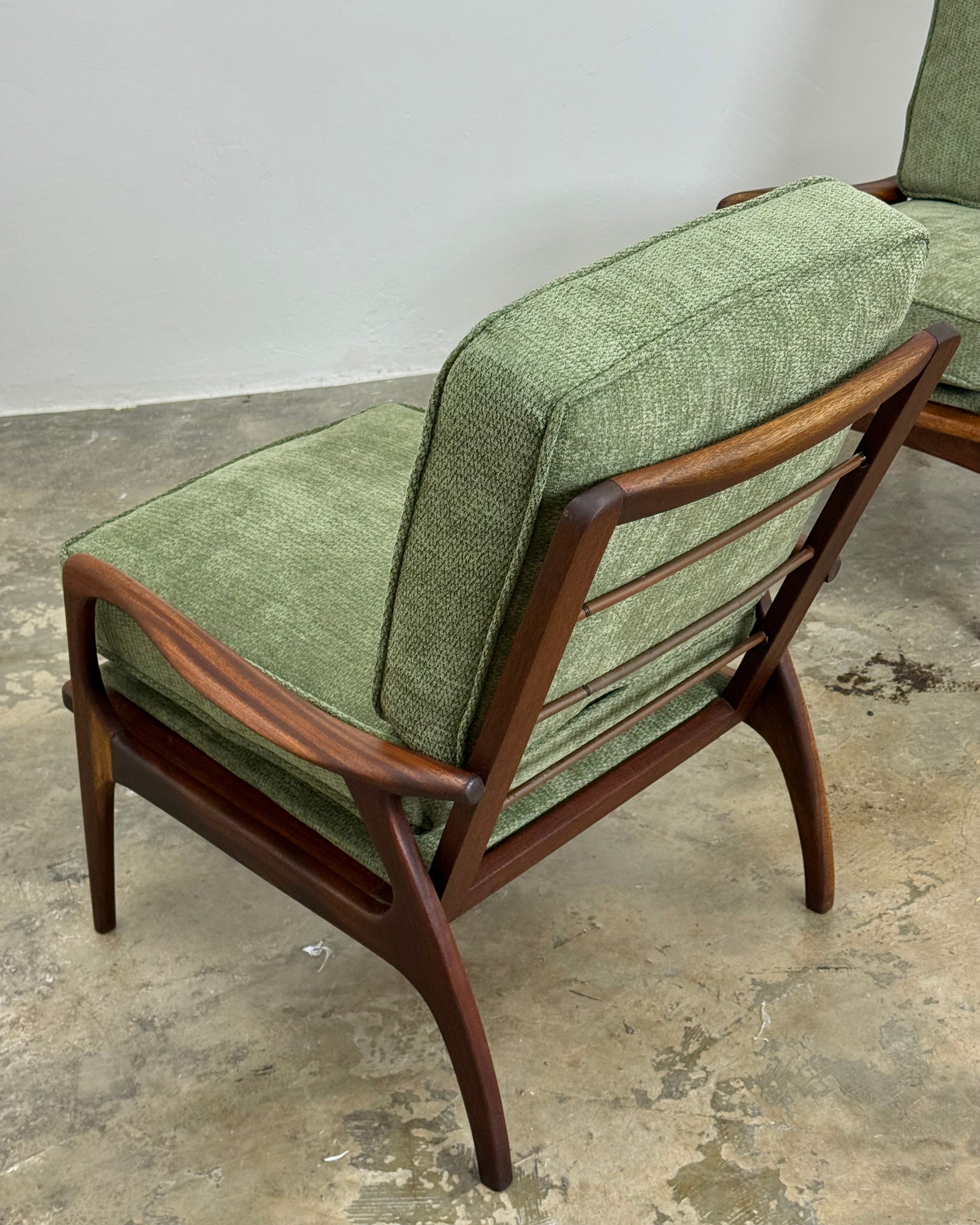 MID-CENTURY ARMCHAIR PAIR