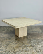VINTAGE TRAVERTINE DINING TABLE
