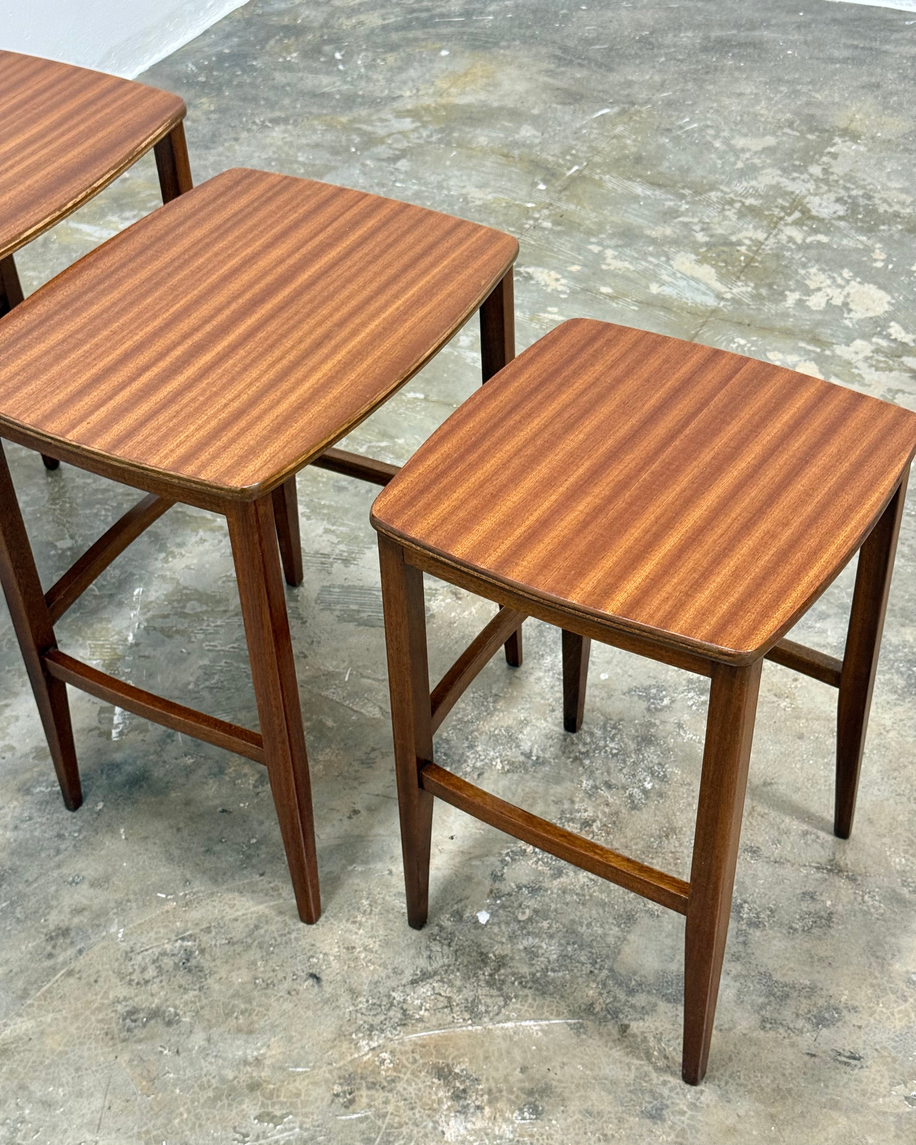TRIO OF NESTING TABLES BY DS VORSTER