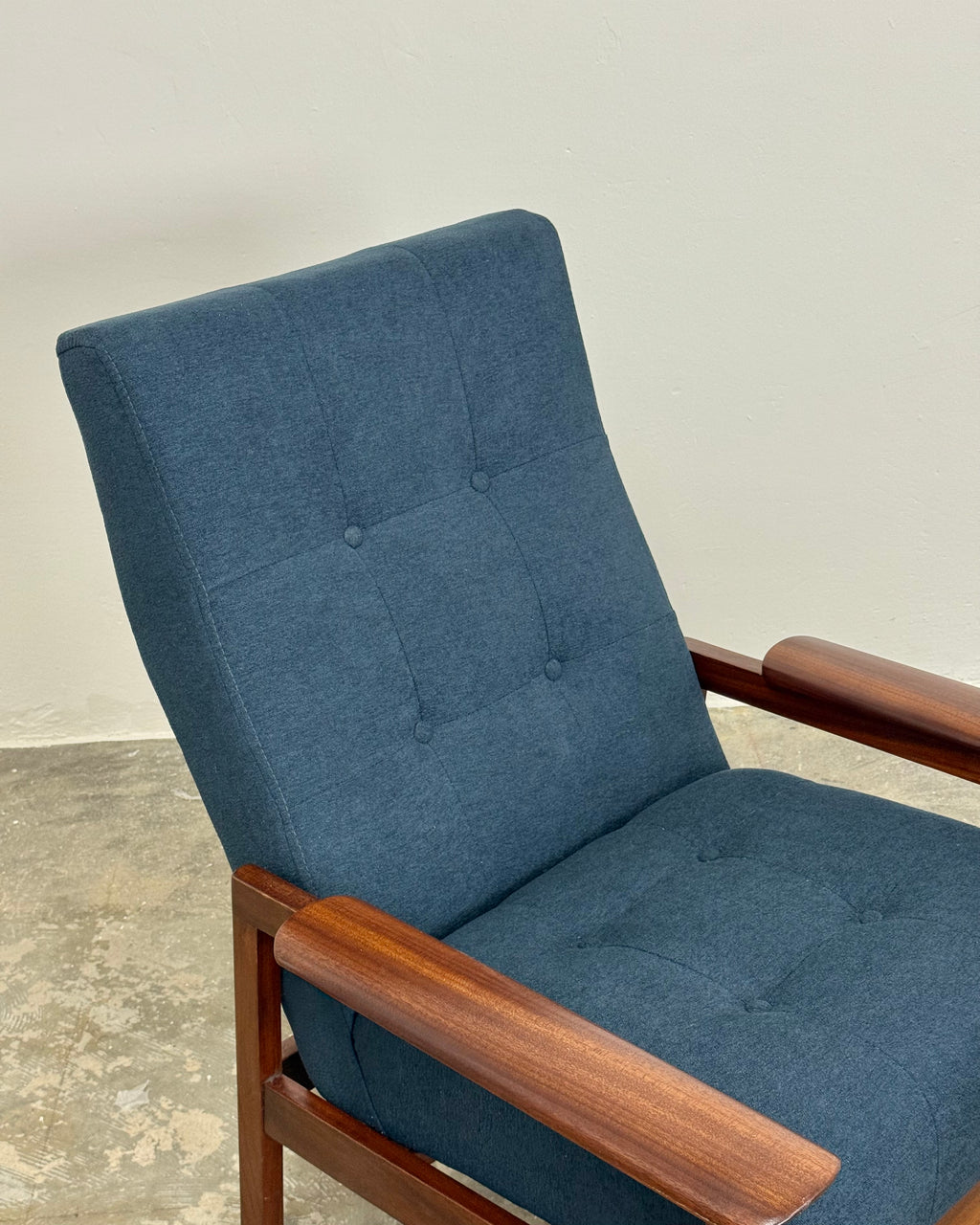 MID-CENTURY ARMCHAIR PAIR - SAPELE MAHOGANY