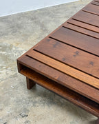 MID-CENTURY IMBUIA COFFEE TABLE