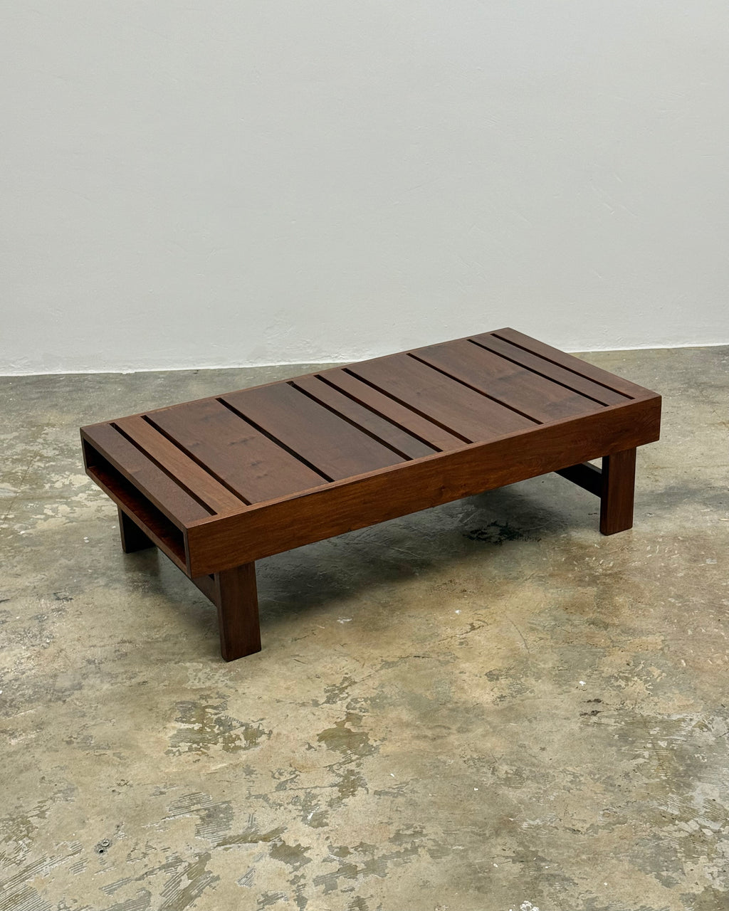 MID-CENTURY IMBUIA COFFEE TABLE