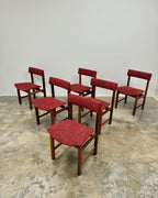 6 x MID-CENTURY DINING CHAIRS