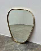 RETRO BRASS FRAMED MIRROR