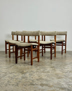 SET OF 6 X MID-CENTURY DINING CHAIRS