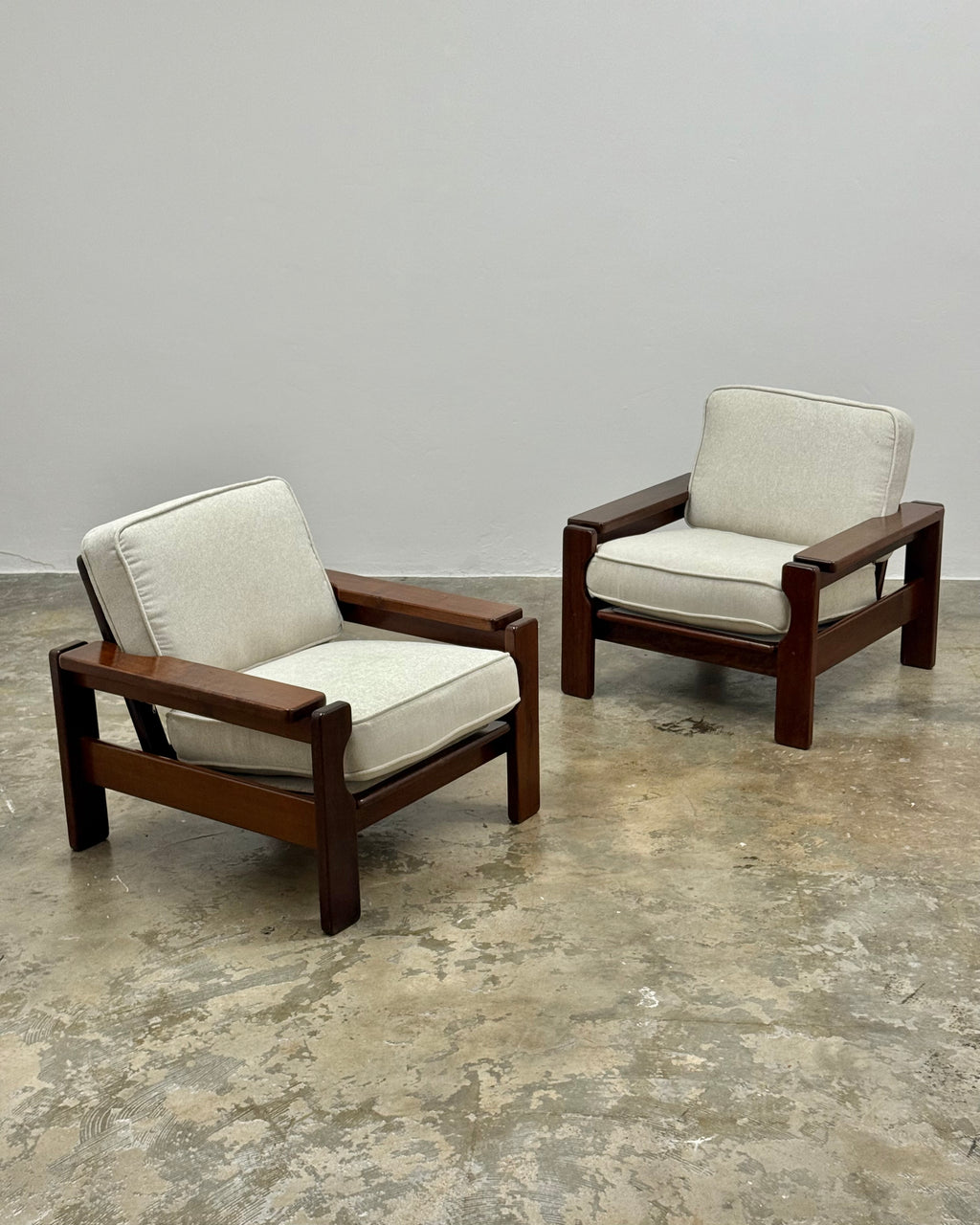 SOLID IMBUIA ARMCHAIR PAIR 2