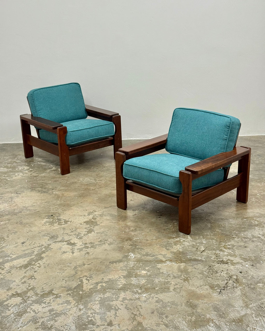 SOLID IMBUIA ARMCHAIR PAIR 1