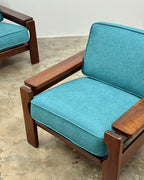 SOLID IMBUIA ARMCHAIR PAIR 1