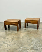 PAIR OF MID-CENTURY PEDESTALS IN KIAAT