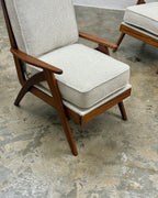 PAIR OF MID-CENTURY ARMCHAIRS