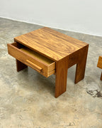 PAIR OF MID-CENTURY PEDESTALS IN KIAAT