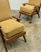 PAIR OF MID-CENTURY ARMCHAIRS