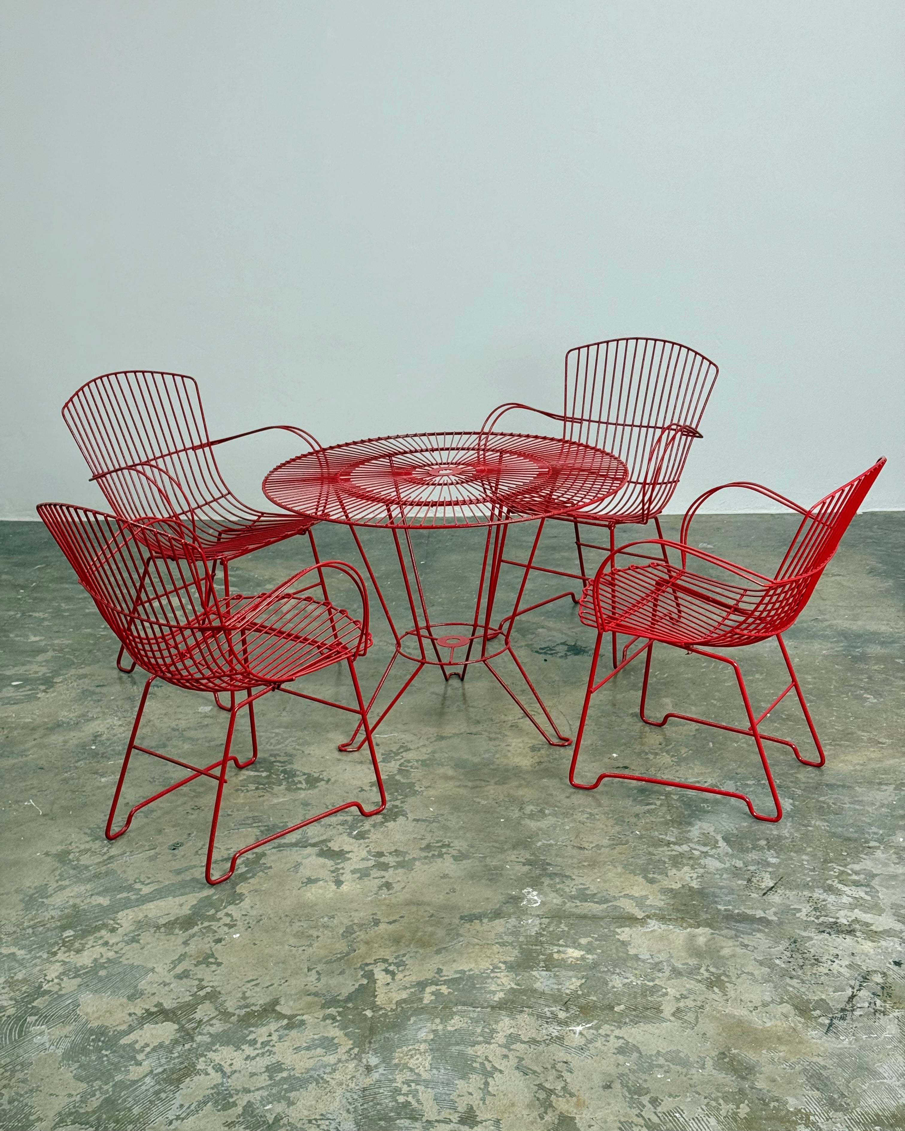 VINTAGE 4 SEATER PATIO SET