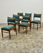6 x MID-CENTURY DINING CHAIRS BY DS VORSTER