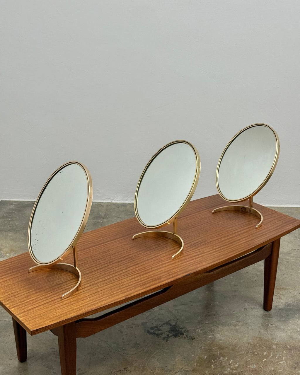 RETRO SOLID BRASS VANITY MIRROR (2 AVAILABLE)