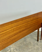 MID-CENTURY DOUBLE HEADBOARD & PEDESTALS