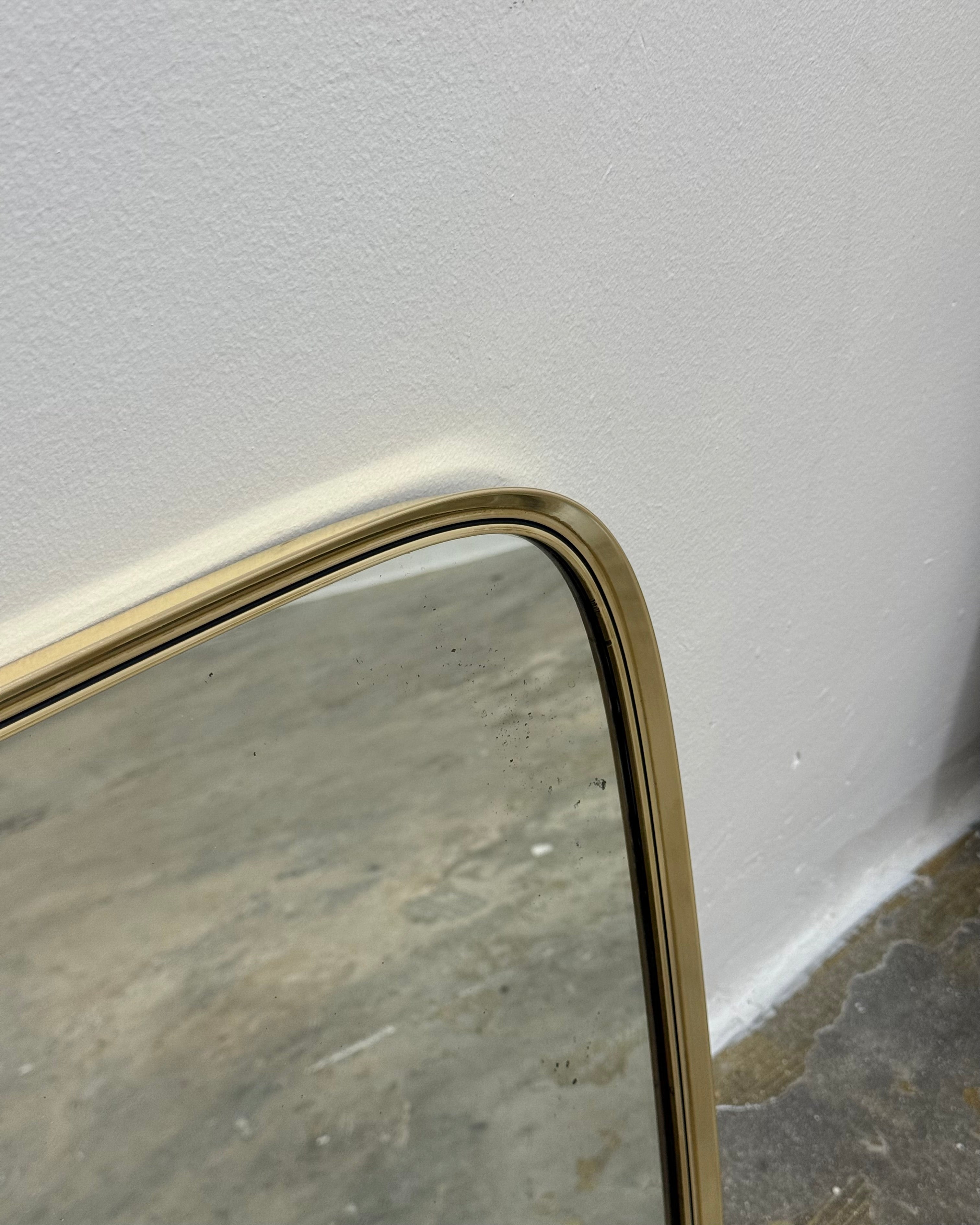 RETRO MIRROR - SOLID BRASS