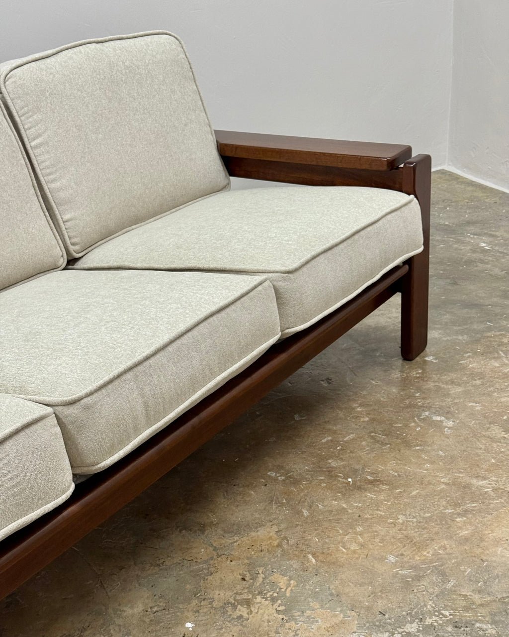 SOLID IMBUIA 3 SEATER SOFA