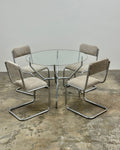 RETRO CHROME 4 SEATER DINING SET