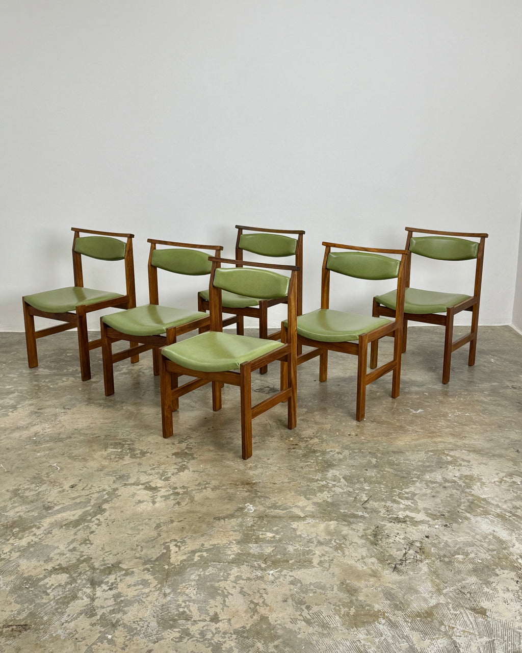 6 x MID-CENTURY DINING CHAIRS - KALLENBACH