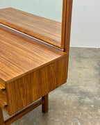 MID-CENTURY DRESSING TABLE & STOOL
