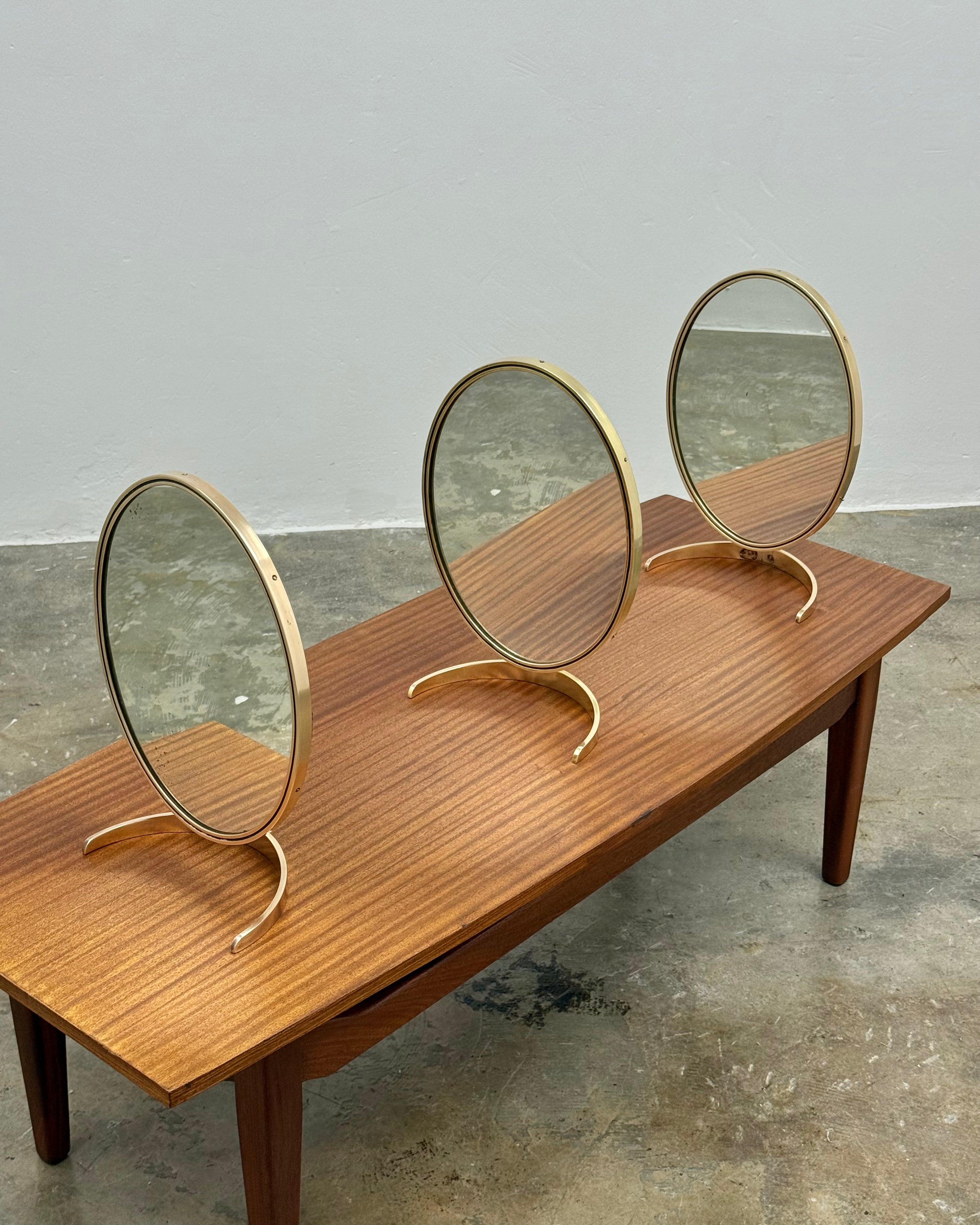 RETRO SOLID BRASS VANITY MIRROR (2 AVAILABLE)