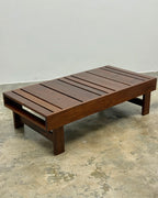 MID-CENTURY IMBUIA COFFEE TABLE