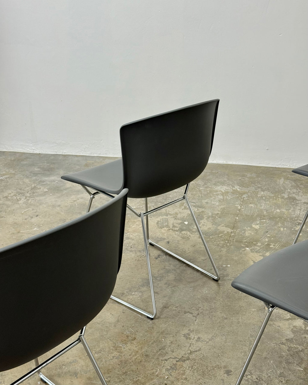 6 x ORIGINAL BERTOIA PLASTIC SIDE CHAIRS - KNOLL