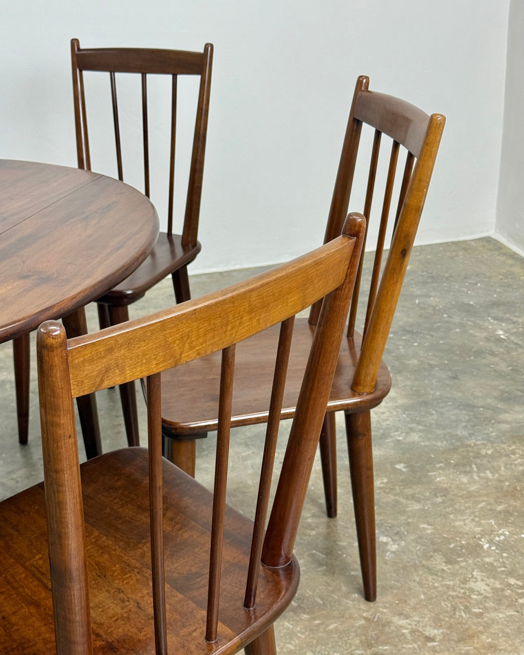 SOLID IMBUIA ‘KARIN’ DINING SET - EE MEYER FOR BINNEHUIS
