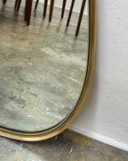 RETRO BRASS FRAMED MIRROR