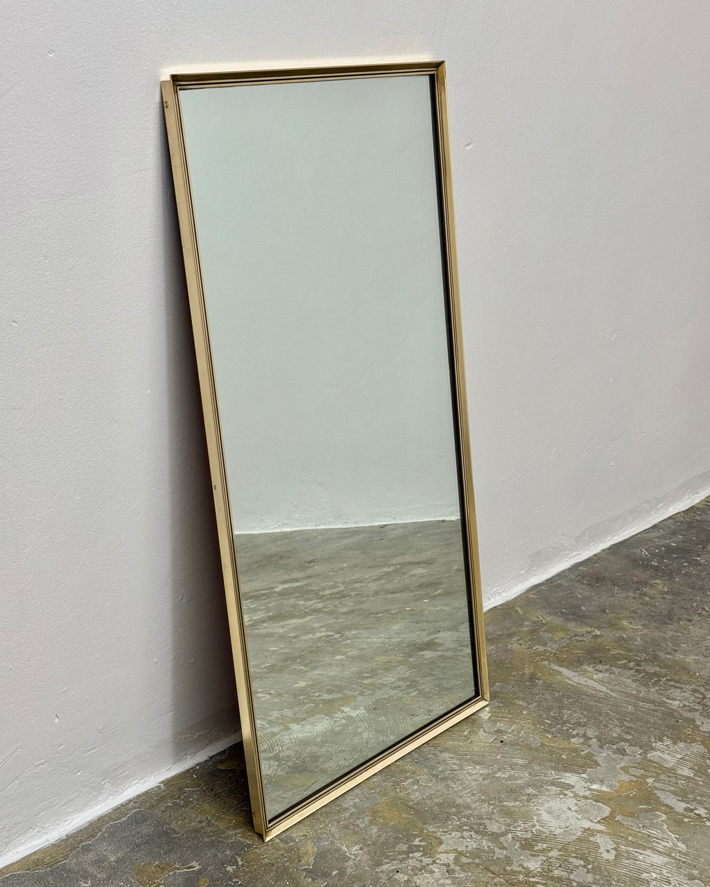RETRO RECTANGULAR MIRROR - SOLID BRASS