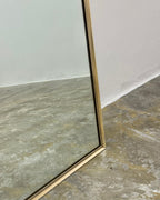 RETRO RECTANGULAR MIRROR - SOLID BRASS