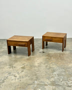 PAIR OF MID-CENTURY PEDESTALS IN KIAAT