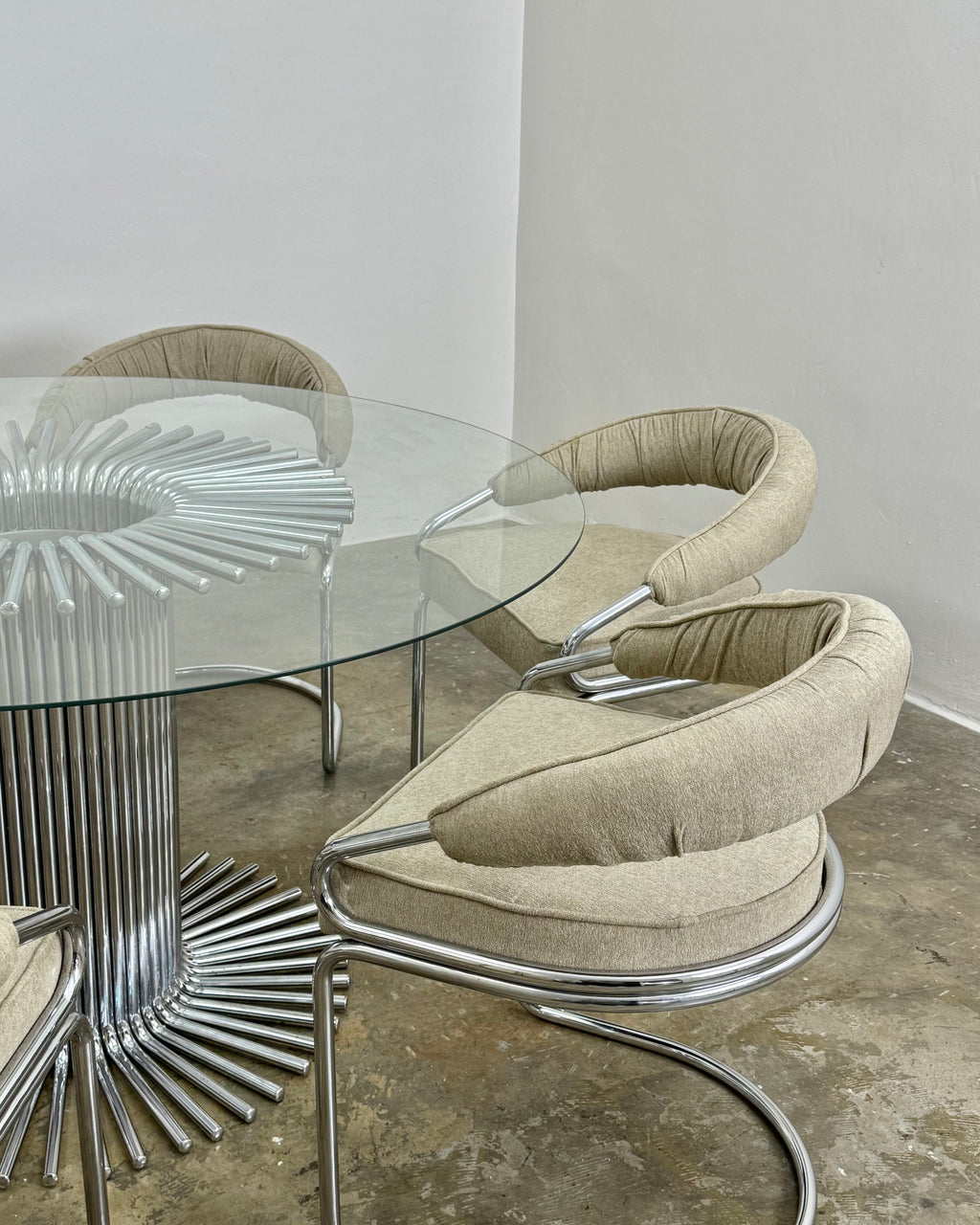 RETRO DINING TABLE AND CHAIRS