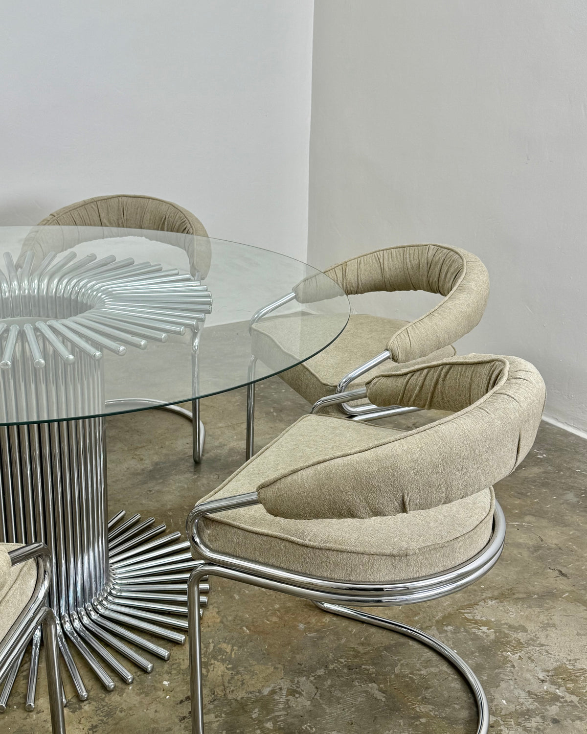 RETRO DINING TABLE AND CHAIRS