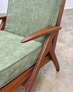 SAPELE MAHOGANY MID-CENTURY ARMCHAIR PAIR