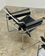 PAIR OF WASSILY STYLE CHAIRS