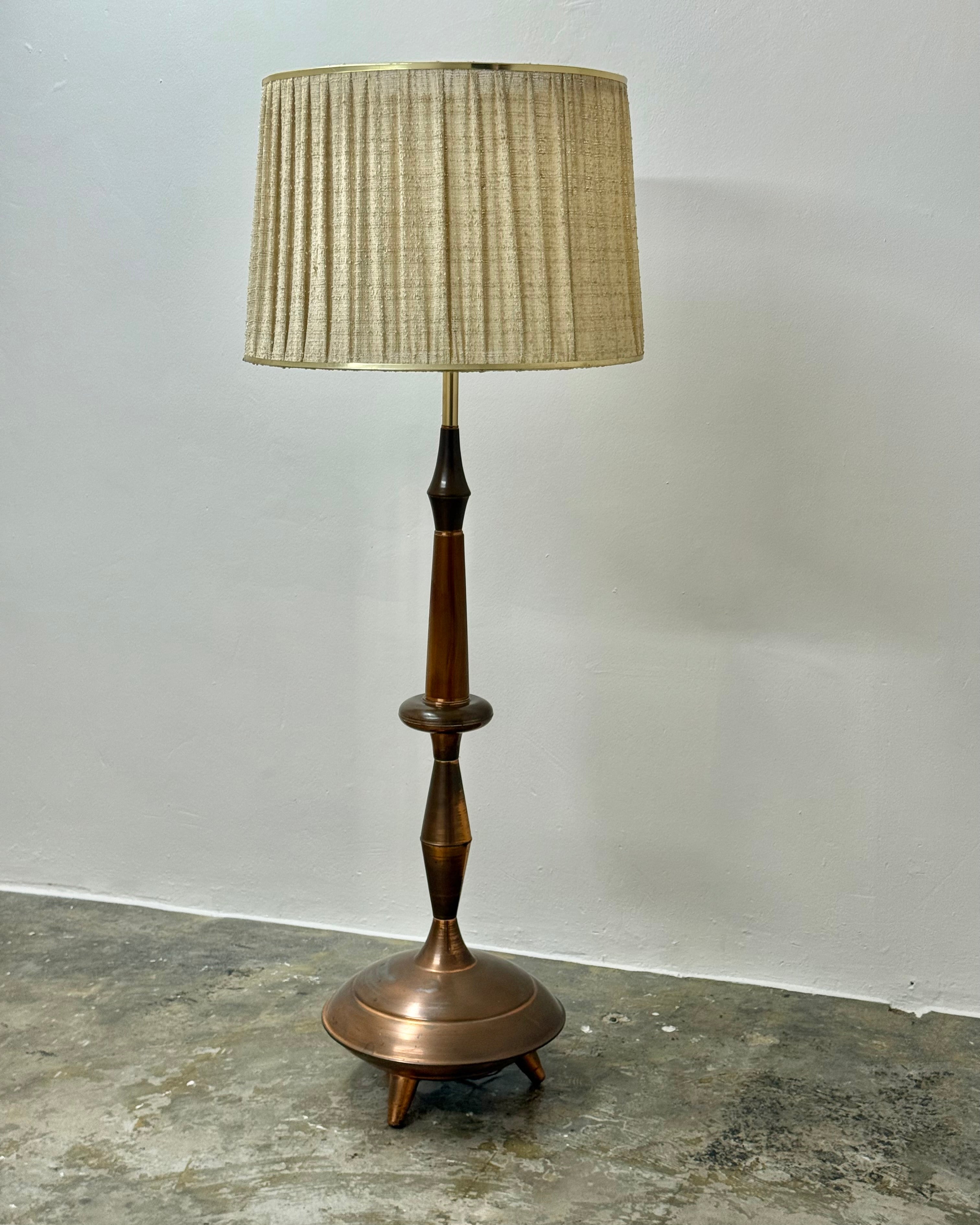 MCM COPPER FLOOR LAMP