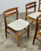 6 X MID CENTURY DINING CHAIRS IN KIAAT