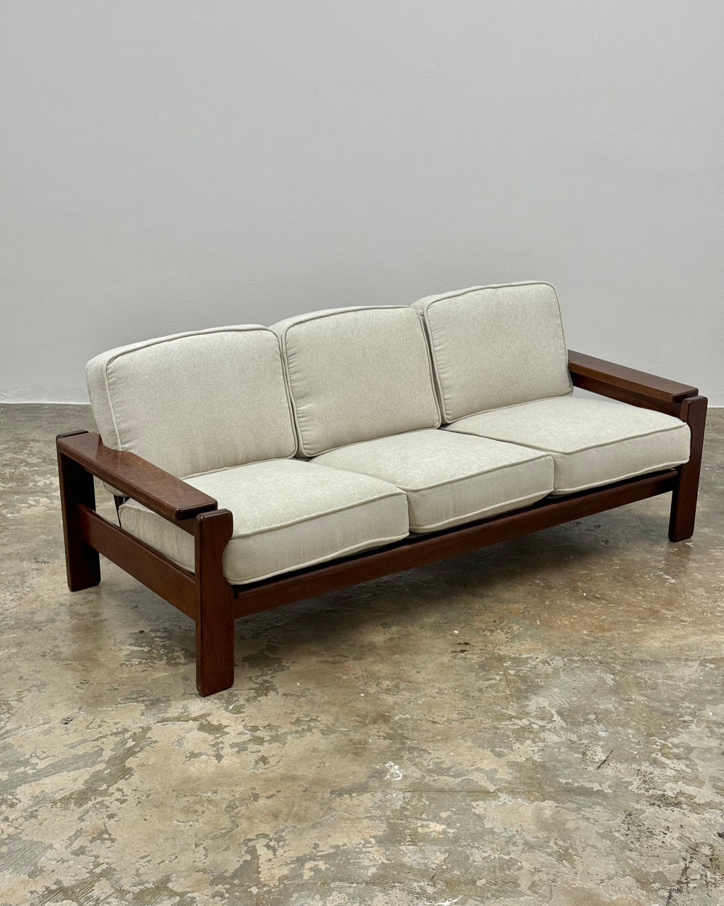 SOLID IMBUIA 3 SEATER SOFA