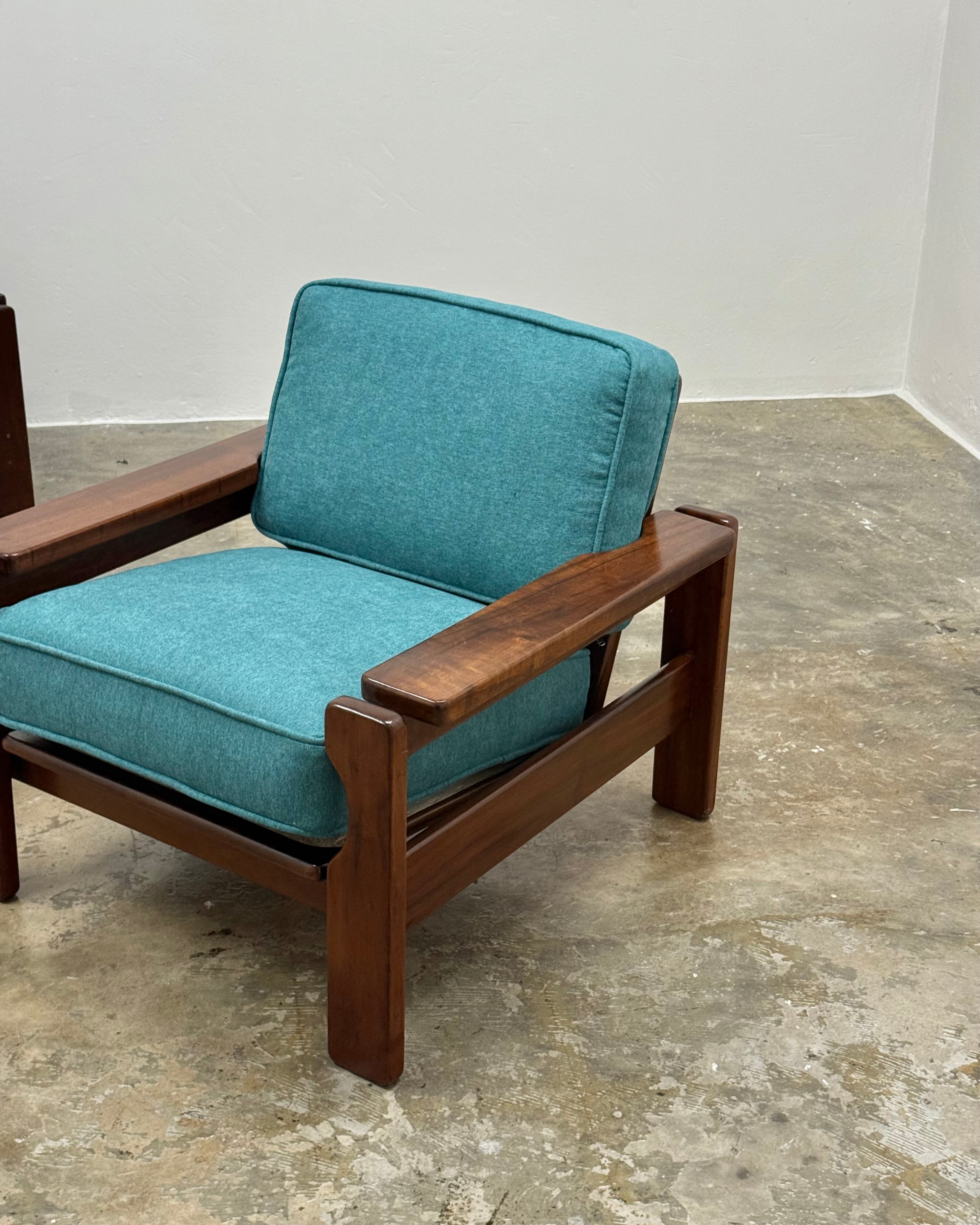 SOLID IMBUIA ARMCHAIR PAIR 1