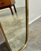 RETRO MIRROR WITH SOLID BRASS FRAME
