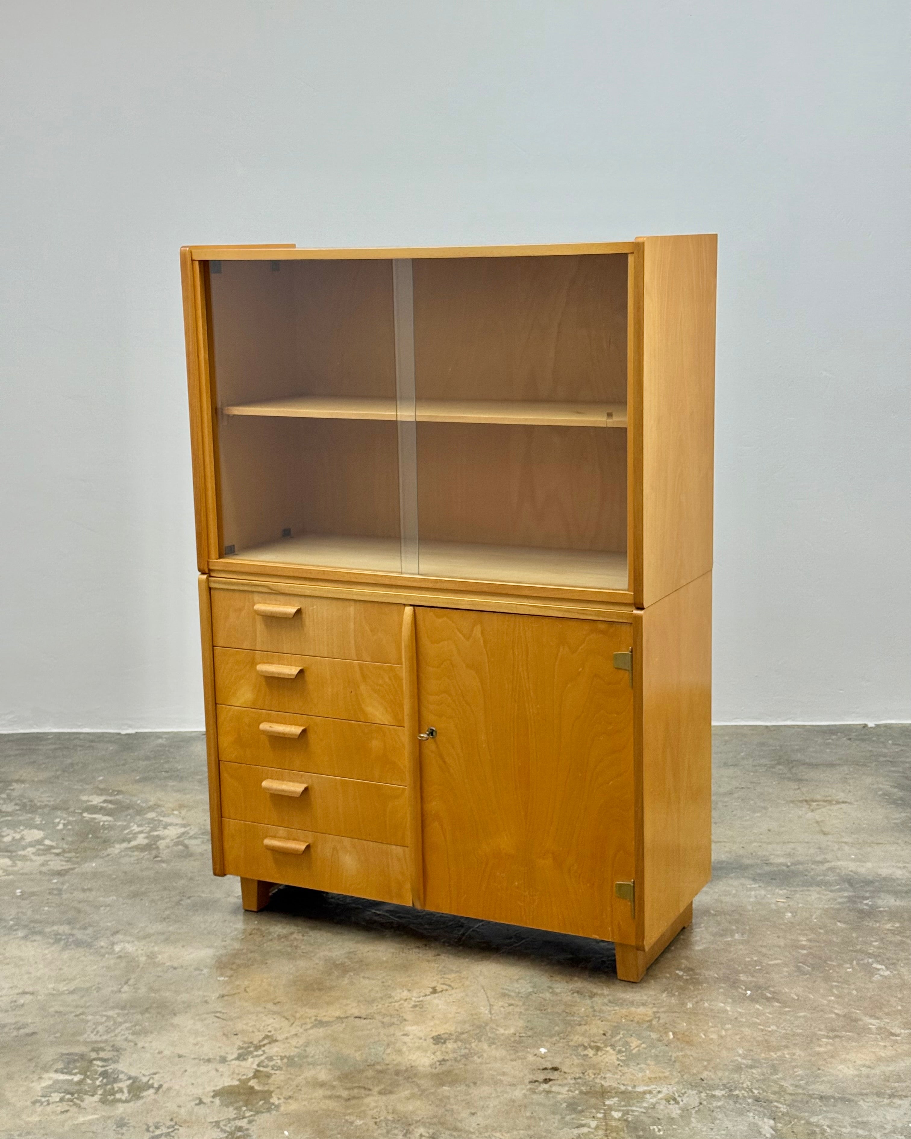 ORIGINAL ARNO LAMBRECHT FOR WK MÖBEL DRINKS / DISPLAY CABINET