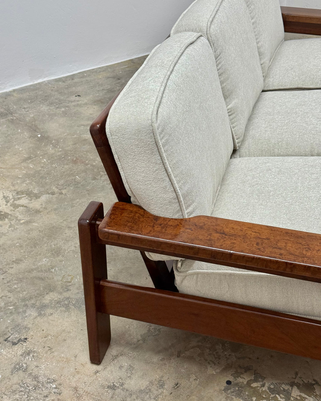 SOLID IMBUIA 3 SEATER SOFA
