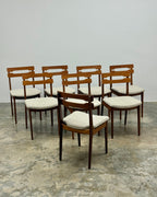 MID-CENTURY DANISH TEAK 8 SEATER DINING SET