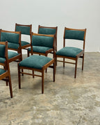 6 x MID-CENTURY DINING CHAIRS BY DS VORSTER
