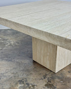 VINTAGE TRAVERTINE DINING TABLE