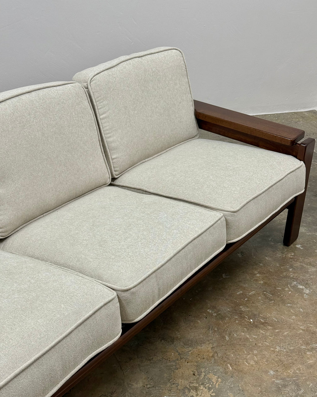 SOLID IMBUIA 3 SEATER SOFA