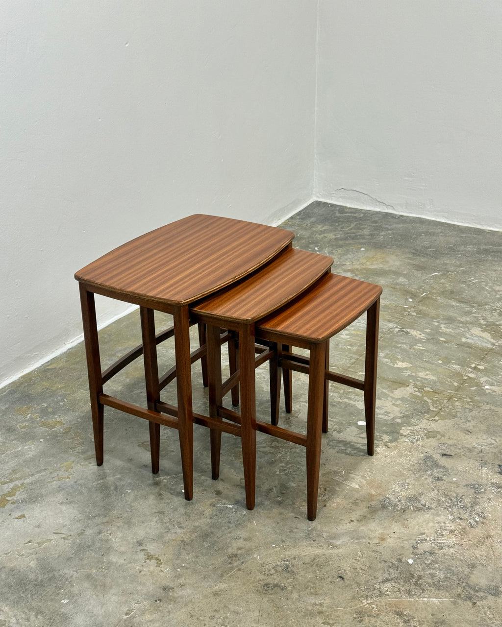 TRIO OF NESTING TABLES BY DS VORSTER